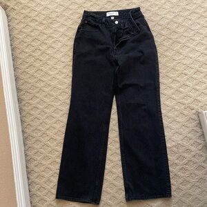 Abercrombie 90s curve love relaxed black jeans